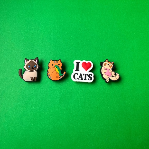 Cat Crocs Shoe Charms Set of 19 - jibbitz Charms Cat lovers GIFT - Picture 6 of 8